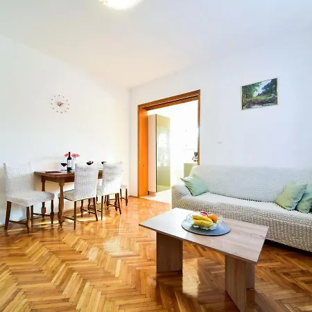 Spacious First Floor With Private Swimming Pool, Great Covered Terrace Apartment Posedarje